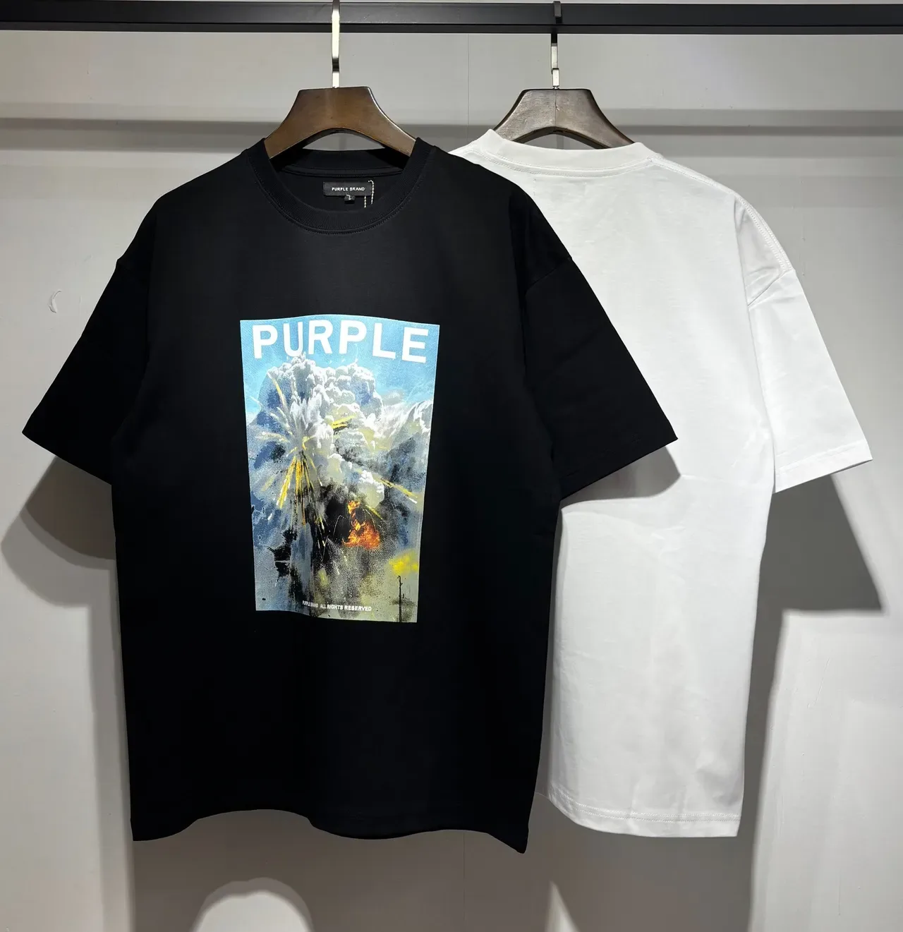 T-shirt oversize imprimé graphique Purple Brand 4