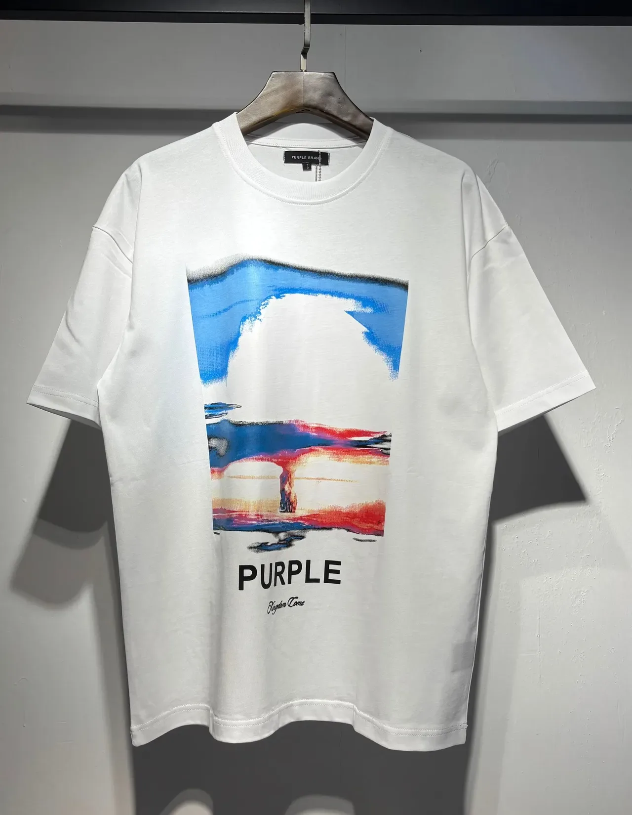 Camiseta oversized com estampa gráfica Purple Brand 5