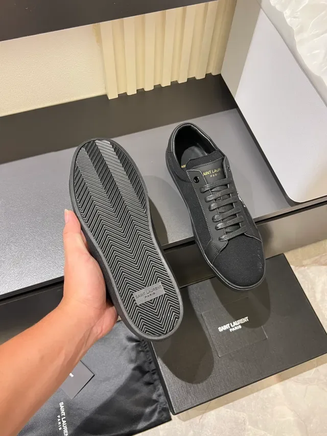 Sneakers Lifestyle Saint Laurent Noir Toile 4