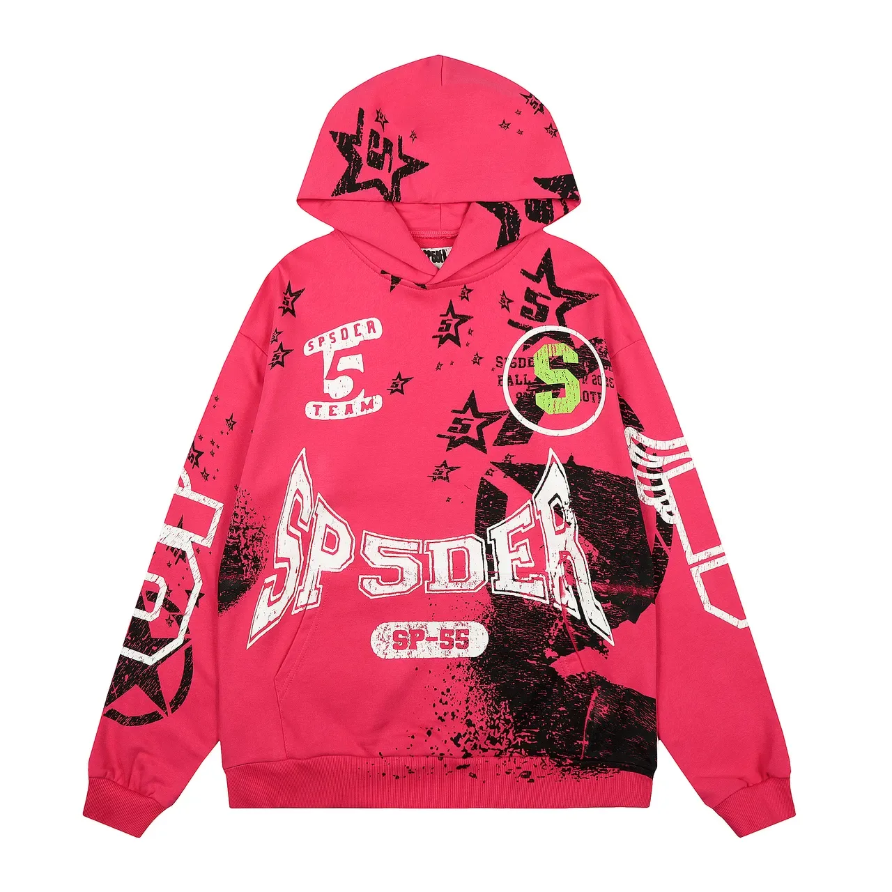 Sp5der SP-55 印花粉色运动套装 2