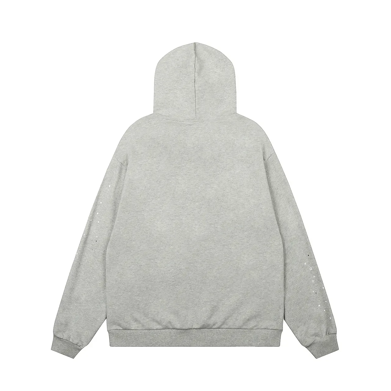 Sp5der جرافيك العنكبوت الرمادي الأبيض Oversized Fit تراكسوت 5