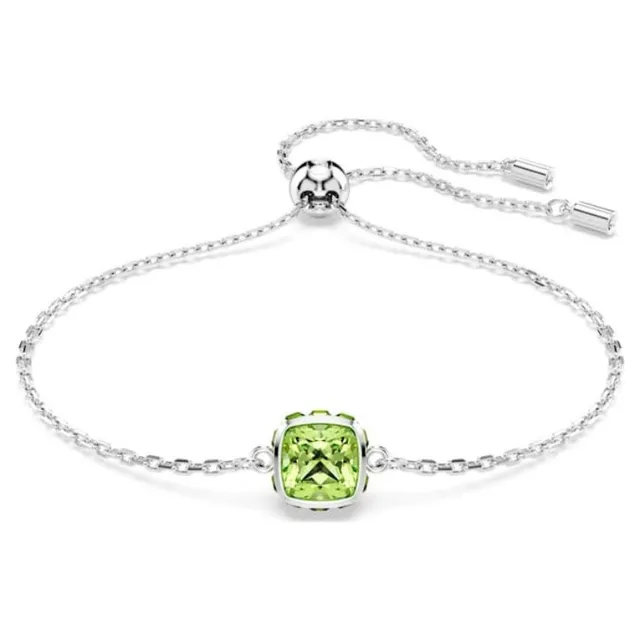 Swarovski Colar com pingente de cristal amarelo de corte almofada 20