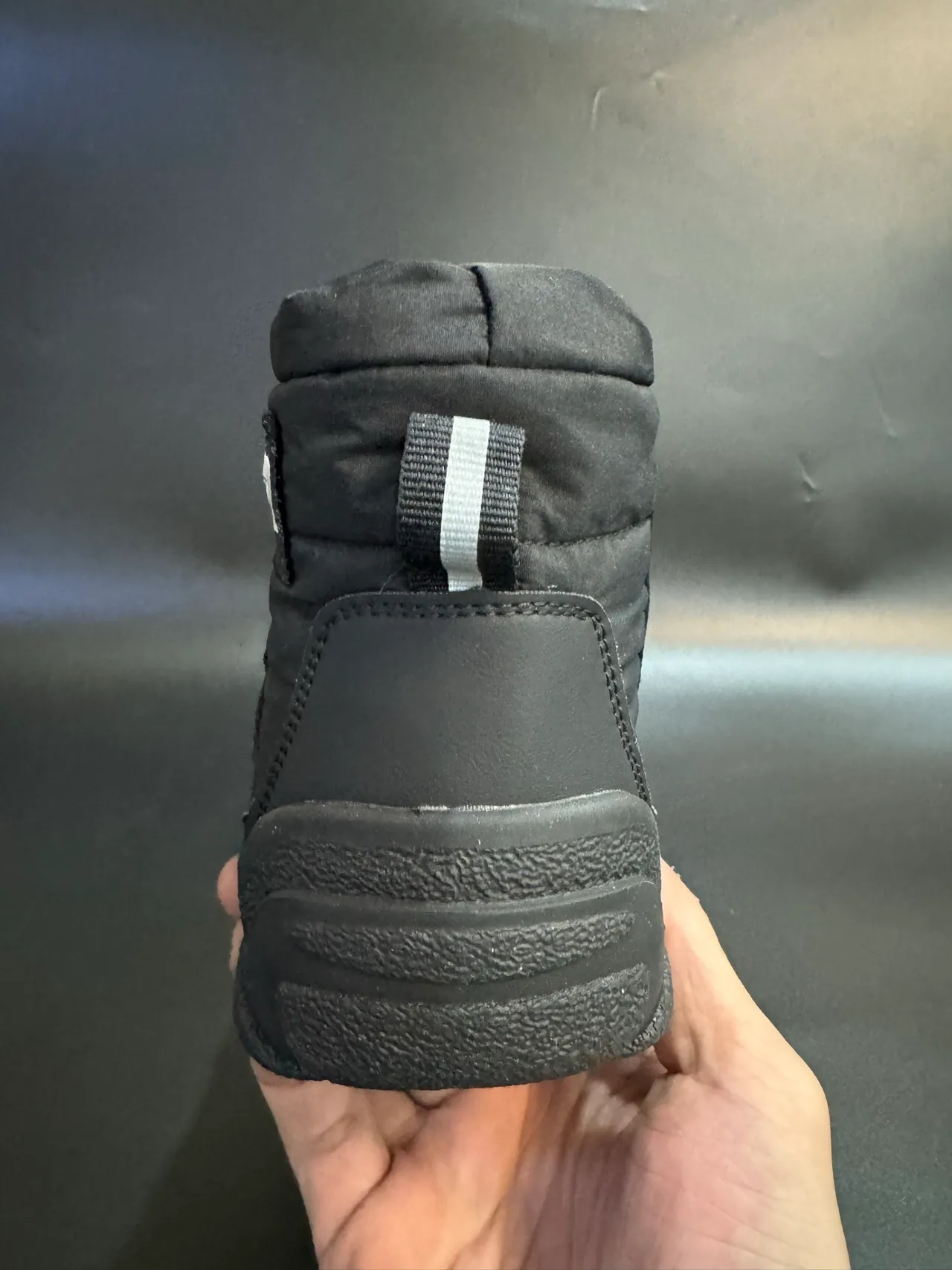 The North Face Negro Blanco Aislado High-Top Sistema de Lacing Bungee Botas de Nieve 12