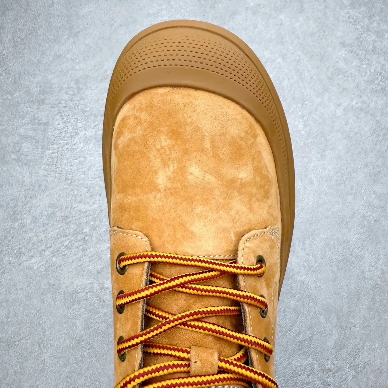 UGG 棕米色 麂皮 罗纹针织领 踝靴 3