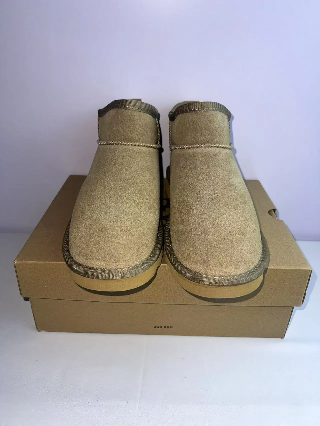UGG Classic Mini Tan Suede Snow Boots 5