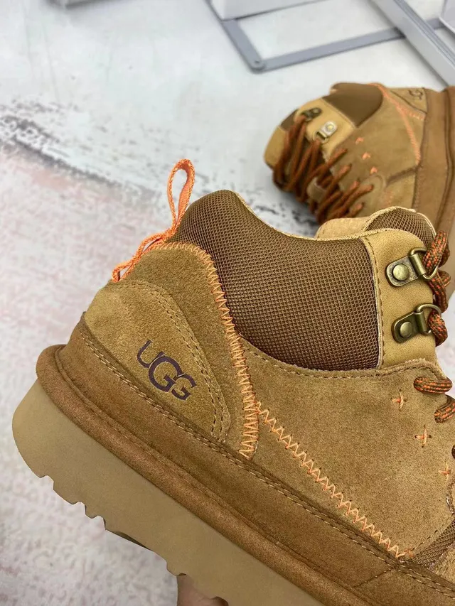 UGG Tasman Brown Mid-Cut Suede-Mesh Hybrid Hiking Boots 4