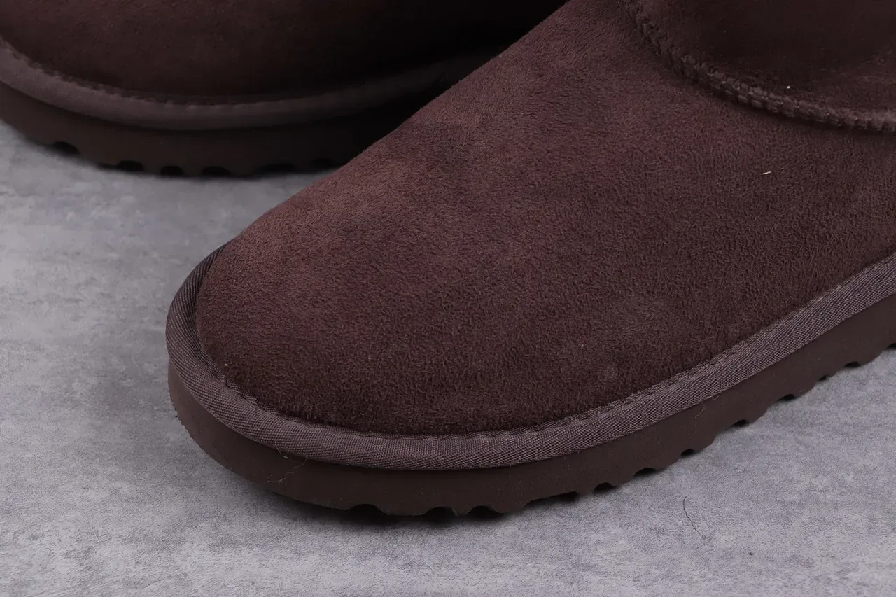UGG Tasman Brown Suede Shearling-Lined Snow Boots 4