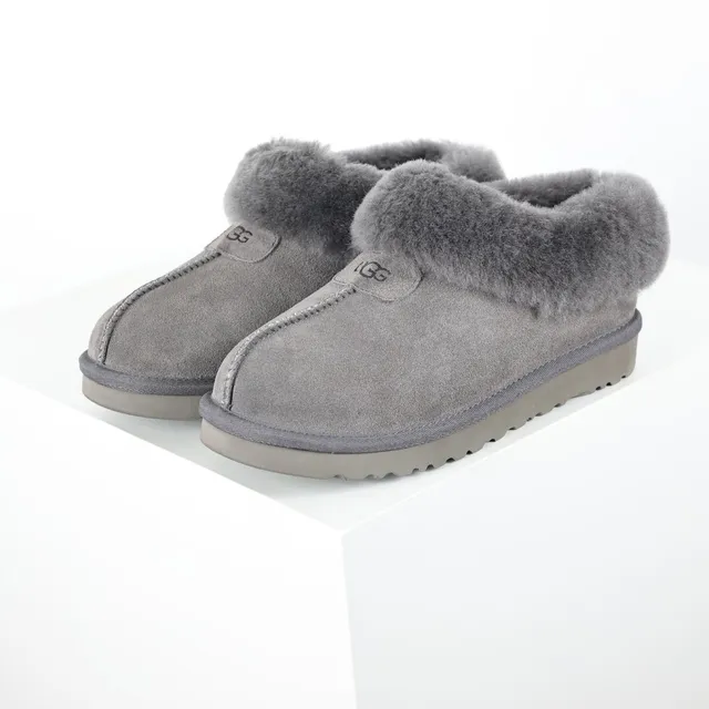 UGG Tasman 灰色麂皮鞋面 羊毛领 休闲鞋 2