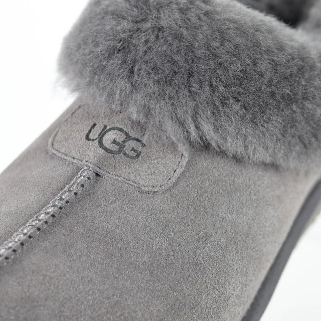 UGG Tasman 灰色麂皮鞋面 羊毛领 休闲鞋 6