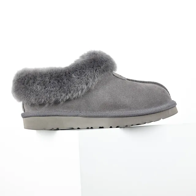 UGG Tasman 灰色麂皮鞋面 羊毛领 休闲鞋 7