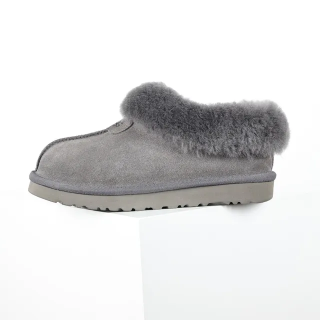 UGG Tasman 灰色麂皮鞋面 羊毛领 休闲鞋 9