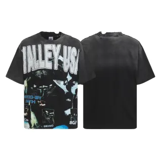 Vale Forever Distressed Oversized Graphic T-Shirt