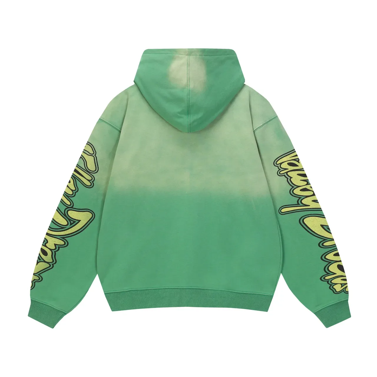 Vale Forever Graphic-Print Gradient Green Full-Zip Hoodie 5