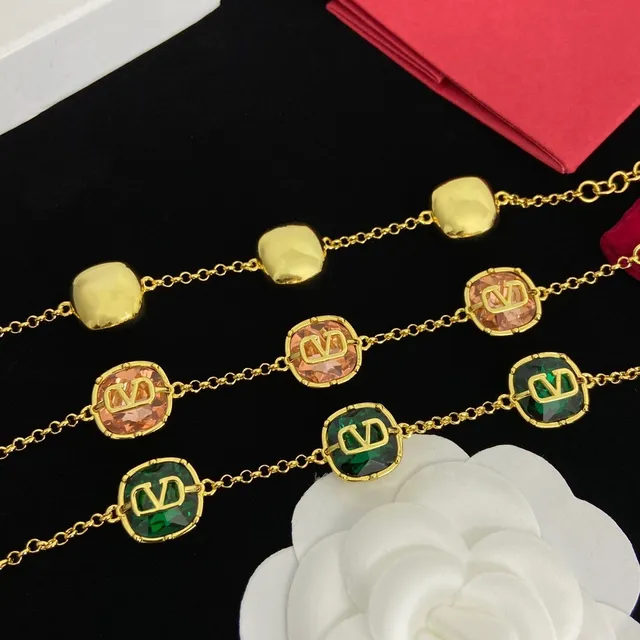 Valentino VLogo Crystal Charm Gold-Tone Bracelet 5