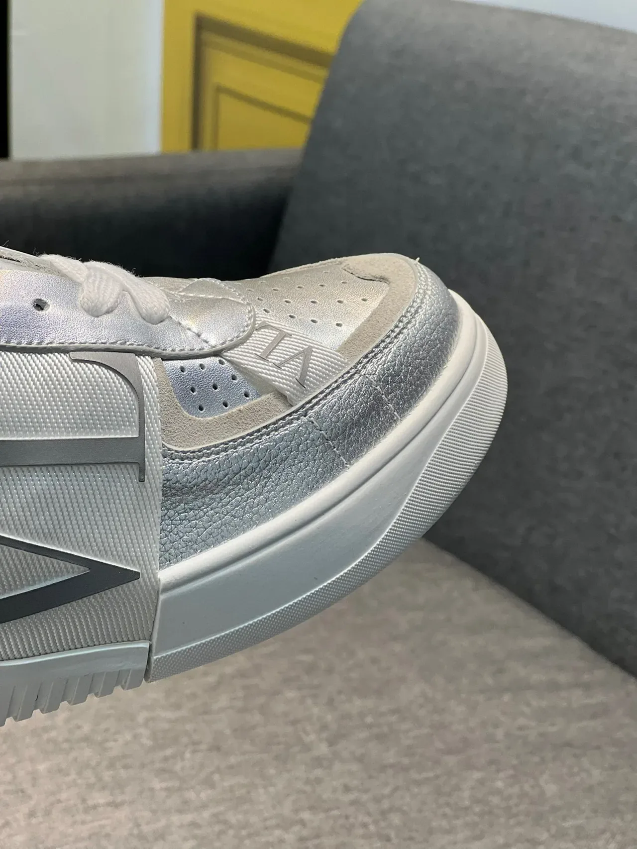 Valentino VLTN Tênis Lifestyle Prata Metálico 3