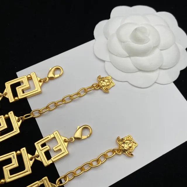 Versace Greca Odissea सोने के टोन ग्रीक की मेड्यूसा नेकलस 4