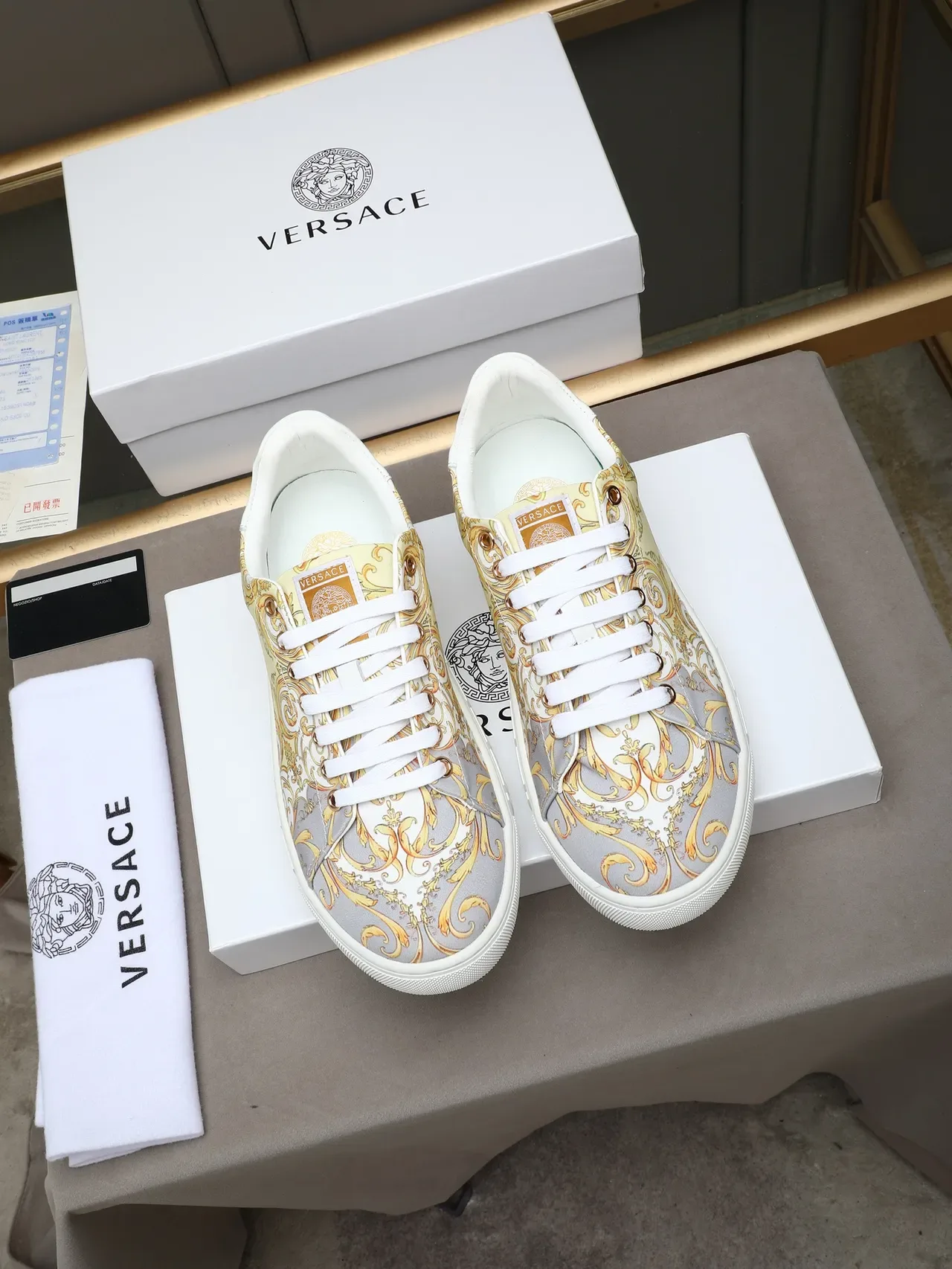 Versace Odissea Baroque Print Medusa Lifestyle Sneakers 2