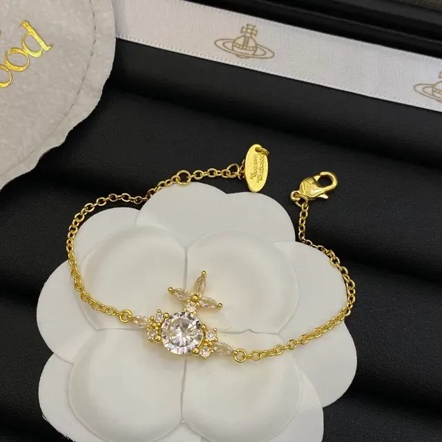 Vivienne Westwood Classic Orb Collier pendentif chaîne transparente or 2