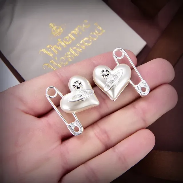 Vivienne Westwood 球形心安全别针耳环 2