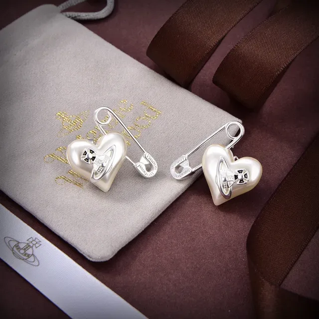 Vivienne Westwood 球形心安全别针耳环 3