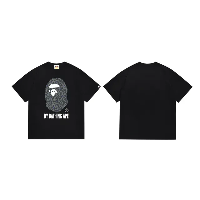 تي شيرت جرافيك A Bathing Ape ABC Camo برأس القرد 3
