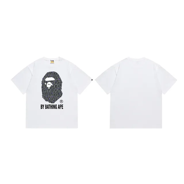 تي شيرت جرافيك A Bathing Ape ABC Camo برأس القرد 4