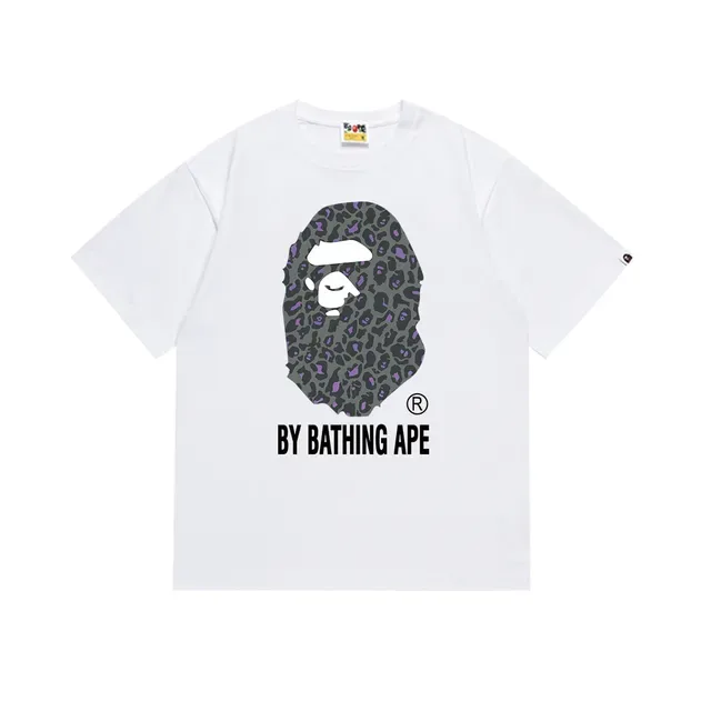 تي شيرت جرافيك A Bathing Ape ABC Camo برأس القرد 5