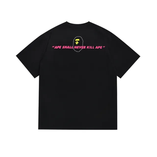Camiseta gráfica A Bathing Ape ABC Camo con cabeza de mono 5