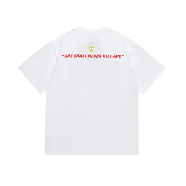 Camiseta gráfica A Bathing Ape ABC Camo con cabeza de mono 6