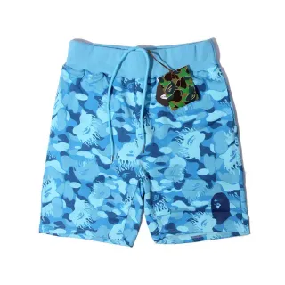 A Bathing Ape ABC Camo Blue Camouflage Shorts