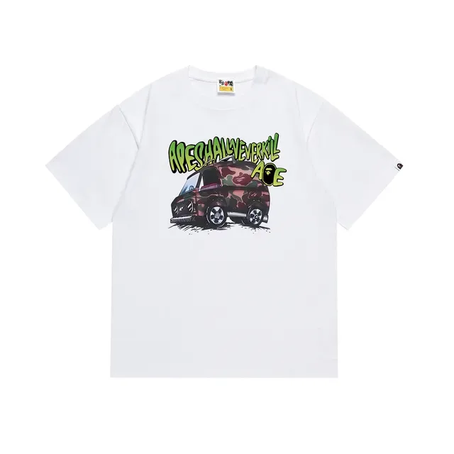 A Bathing Ape Apeschallyeverkill 迷彩货车图案T恤 2