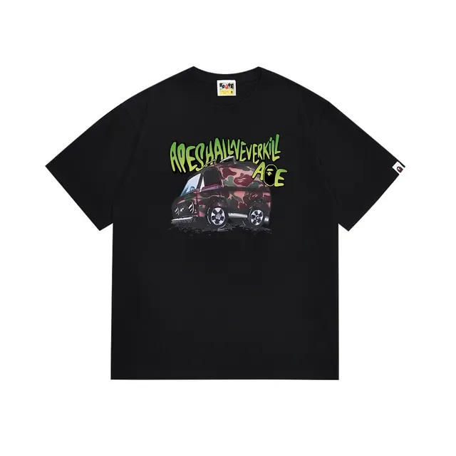 A Bathing Ape Apeschallyeverkill 迷彩货车图案T恤 4