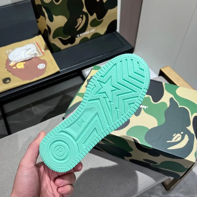 A Bathing Ape BAPE STA Chaussures lifestyle vert menthe étoile rose 2