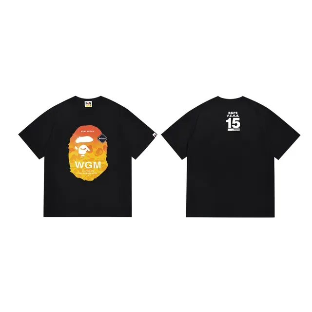 A Bathing Ape গ্রাফিক প্রিন্ট কালো টি-শার্ট 3