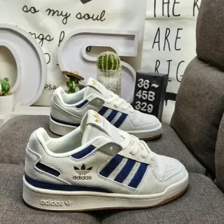 أديداس بيج نافي لوتوب خليط جلد ومخمل lifestyle sneakers