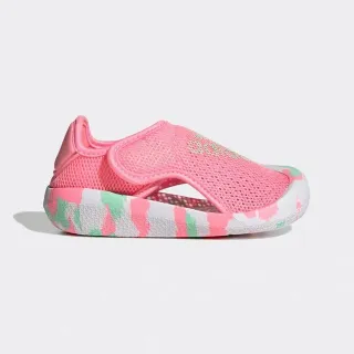 Adidas 黑色绿色网面鞋面迷彩鞋底休闲凉鞋