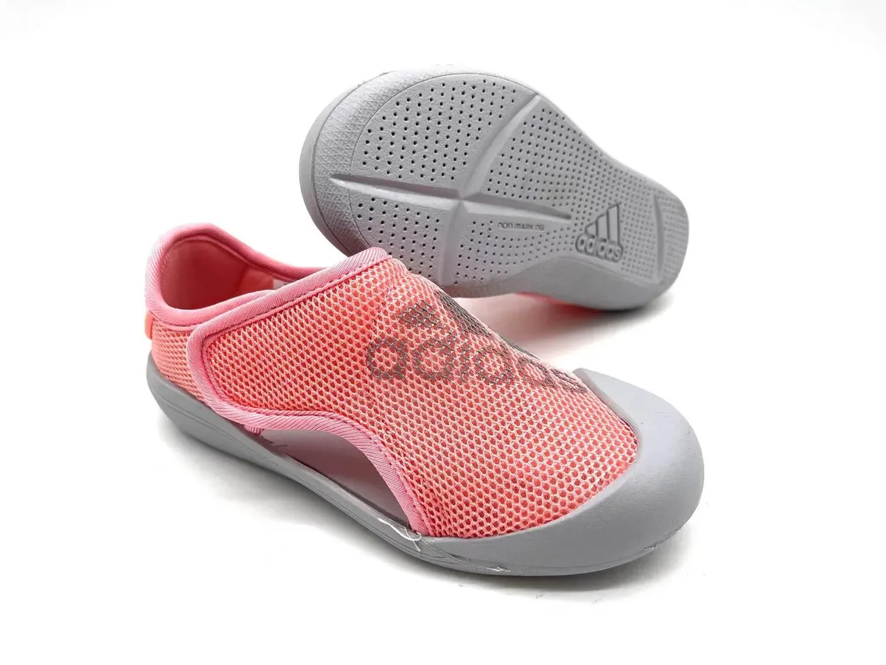 Adidas Black Red Laceless Slip-On Mesh Upper Sneakers 11