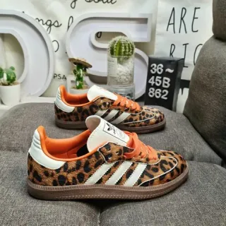 Adidas Chaussures Lifestyle Marron Orange Imprimé Léopard Tige Acentos