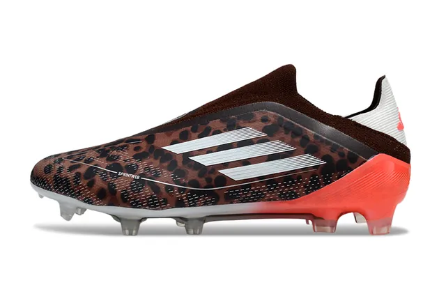 Adidas F50 চিতা প্রিন্ট কমলা ফার্ম-গ্রাউন্ড সকার জুতো 7