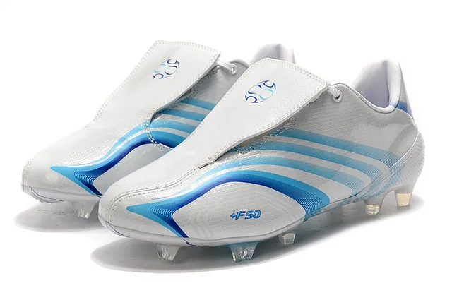 Adidas F50 Rojo Blanco Superior Sintético Brillo Cordones Asimétricos Campo Firme Zapatos de Fútbol 8