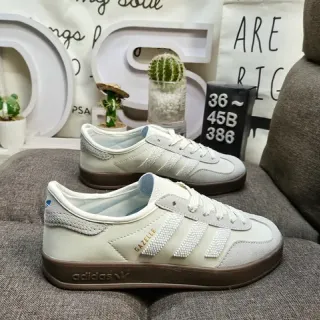 Adidas Gazelle Off-White و Gray أحذية أسلوب حياة