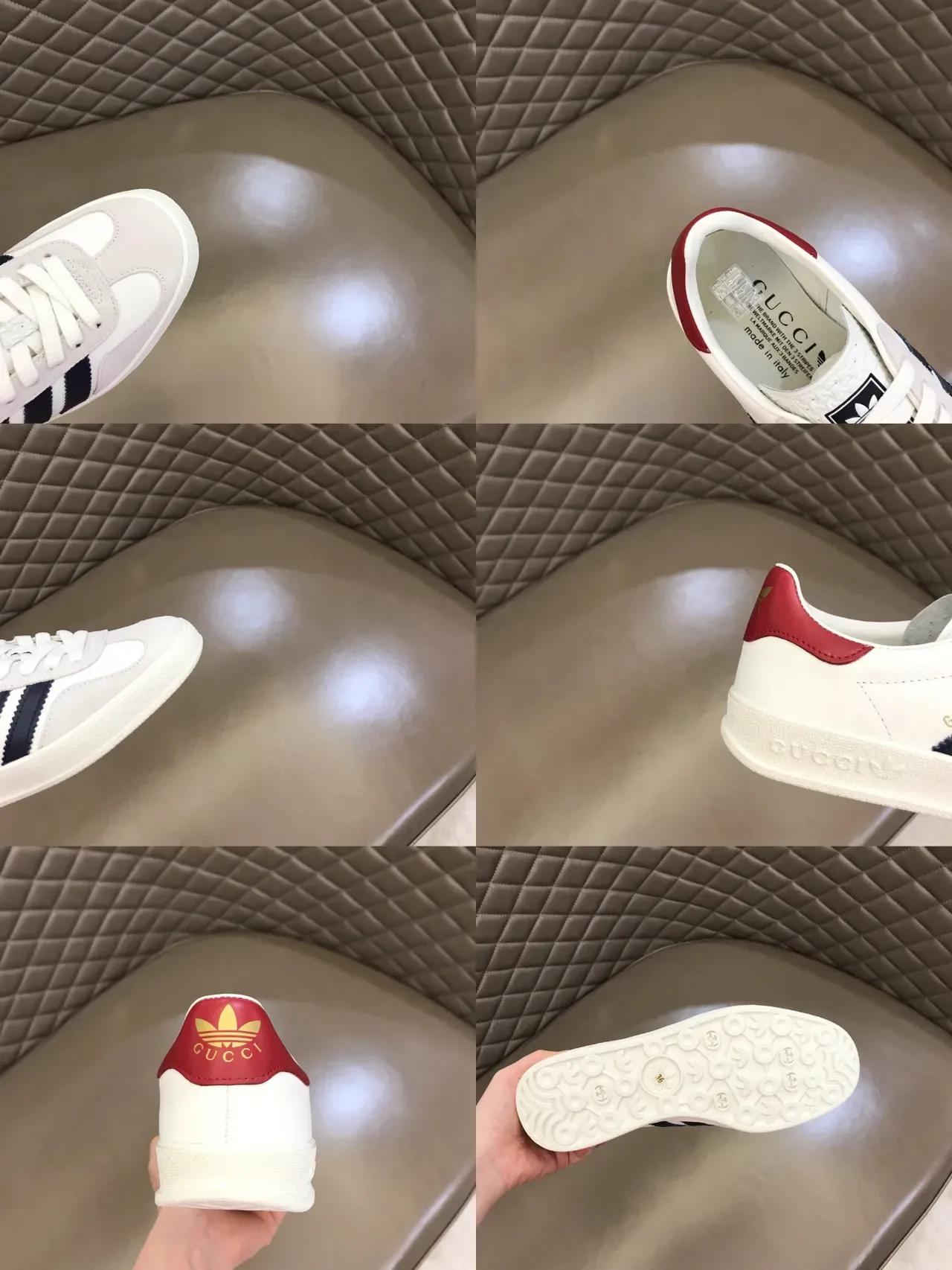 أديداس غازيل أبيض أزرق بحري أحمر حذاء رياضي lifestyle sneakers 2