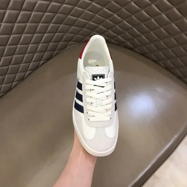 أديداس غازيل أبيض أزرق بحري أحمر حذاء رياضي lifestyle sneakers 4