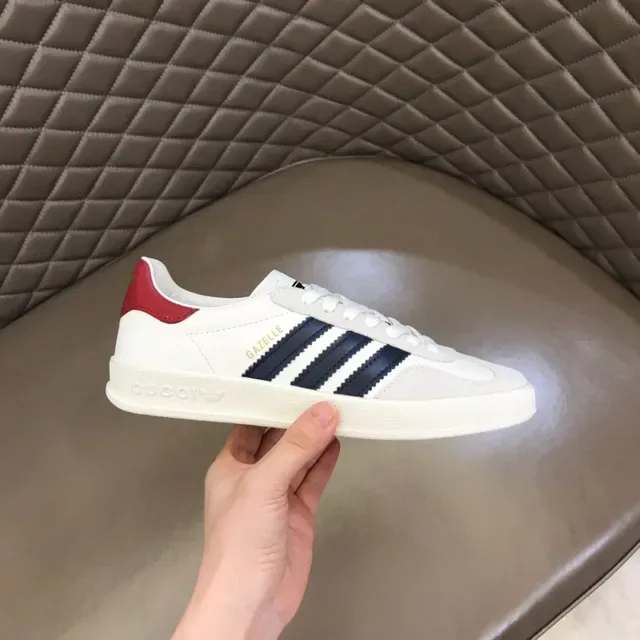أديداس غازيل أبيض أزرق بحري أحمر حذاء رياضي lifestyle sneakers 5