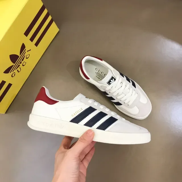أديداس غازيل أبيض أزرق بحري أحمر حذاء رياضي lifestyle sneakers 6