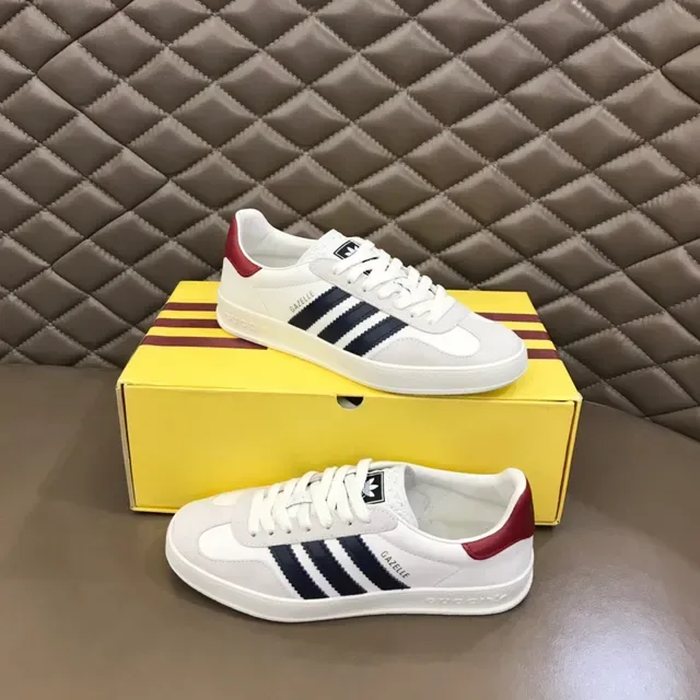 أديداس غازيل أبيض أزرق بحري أحمر حذاء رياضي lifestyle sneakers 7