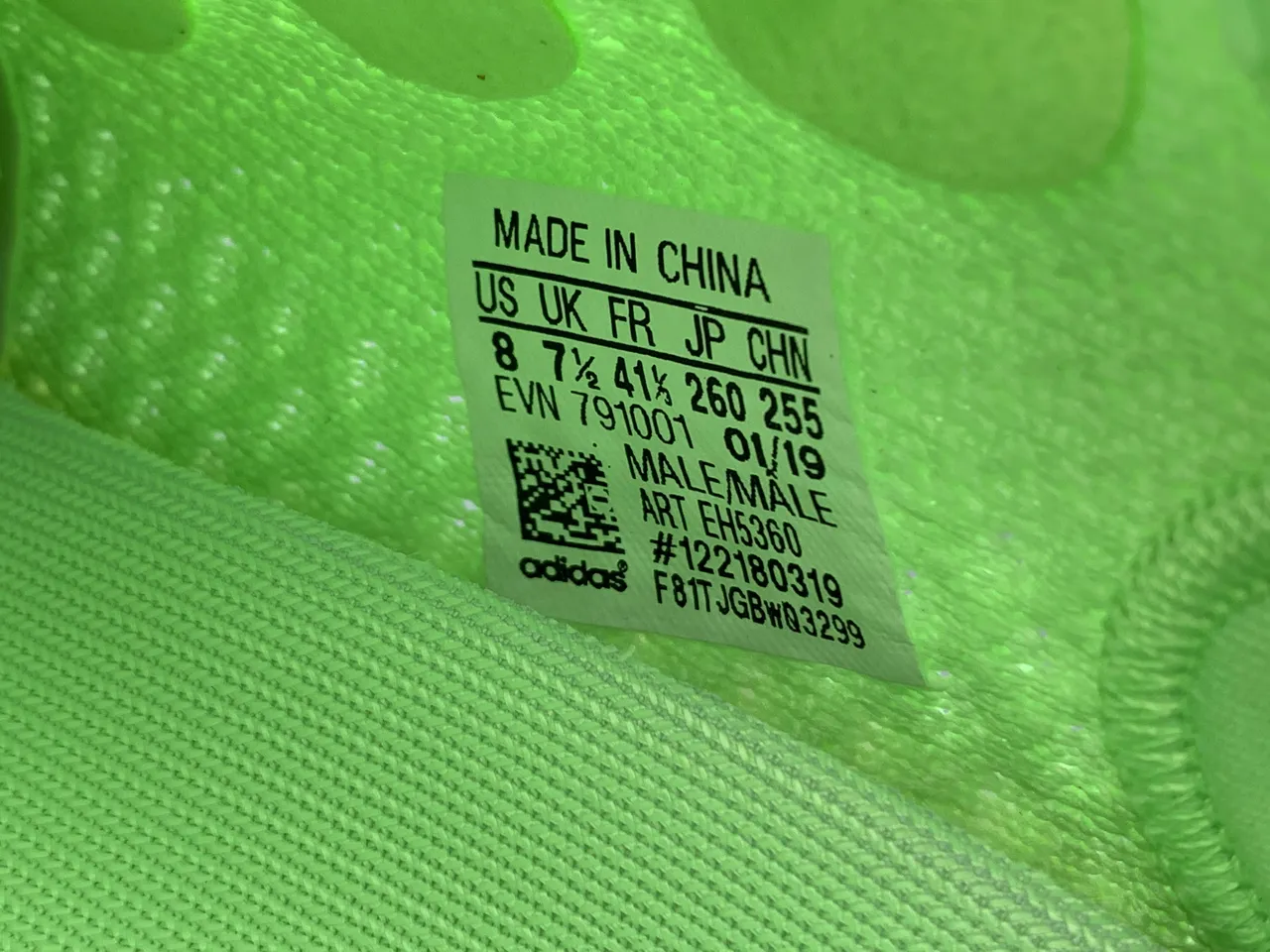 Adidas Vert Beige Knit Haut Côtelé Semelle Translucide Sneakers Lifestyle 2
