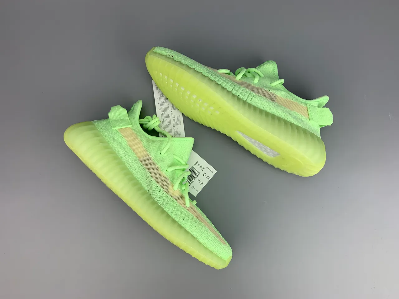 Adidas Vert Beige Knit Haut Côtelé Semelle Translucide Sneakers Lifestyle 7