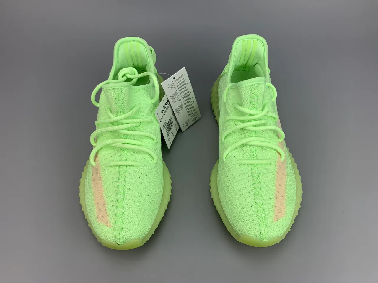 Adidas Vert Beige Knit Haut Côtelé Semelle Translucide Sneakers Lifestyle 11