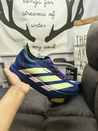 Adidas Lightstrike Pro Blue Lime Green Purple أحذية الجري 5